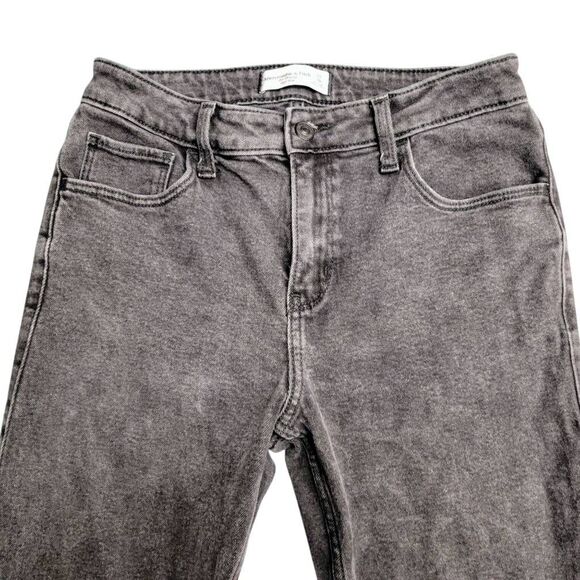 Abercrombie & Fitch Faded Black Premium Denim The High Rise Skinny Jeans - Picture 7 of 10
